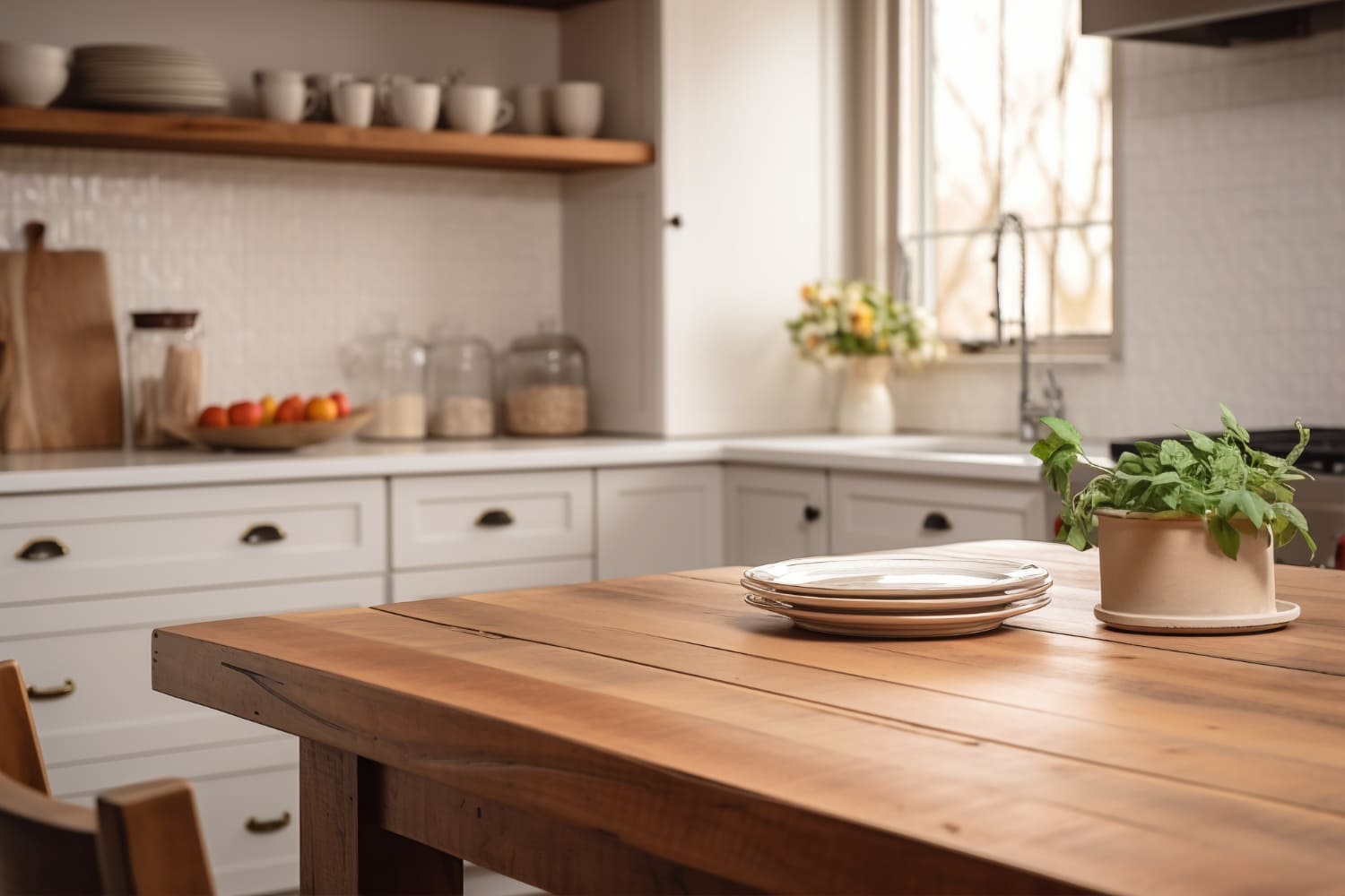 Handcrafted Wooden Dining Table